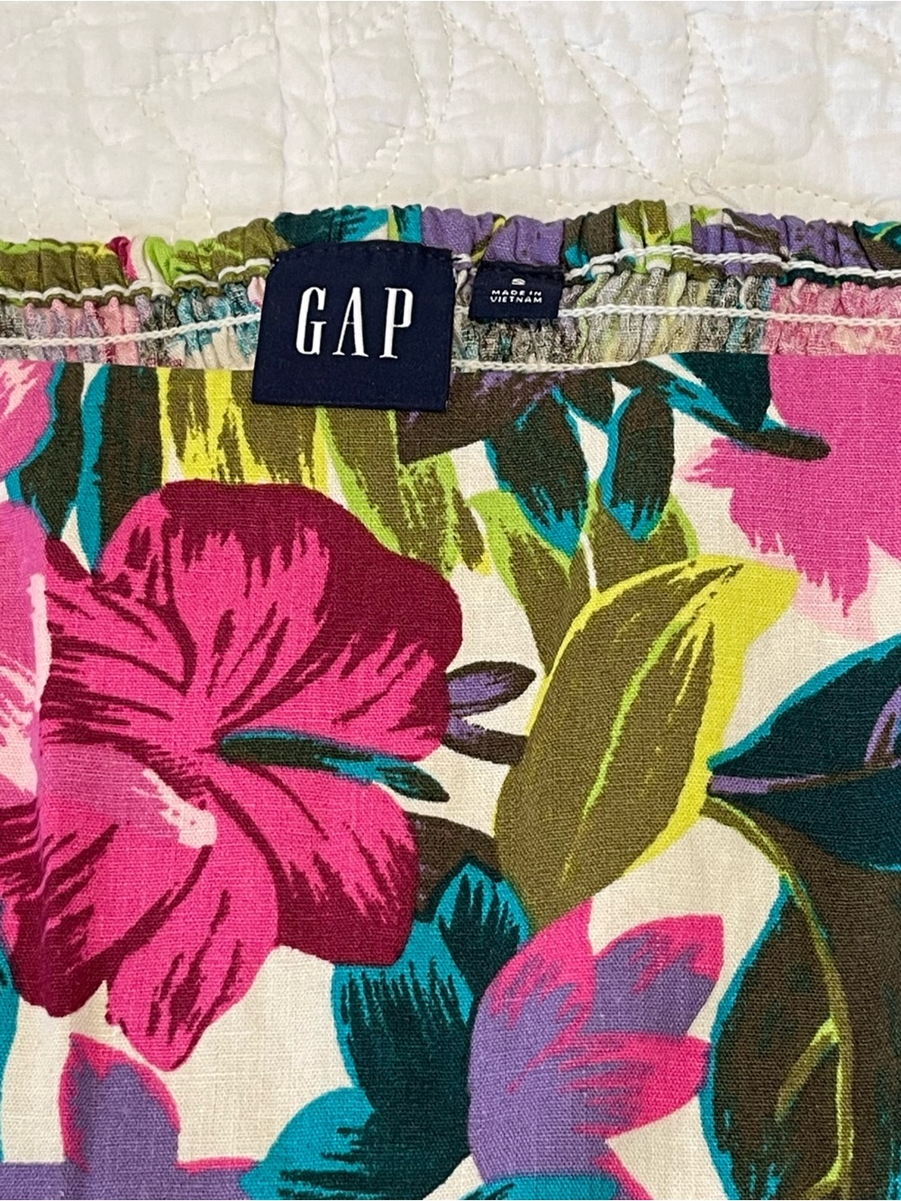 CLOSET CLOSEOUT SALE - GAP Tropical Floral Square-Neck Camisole Top - NWT - Picture 3 of 9